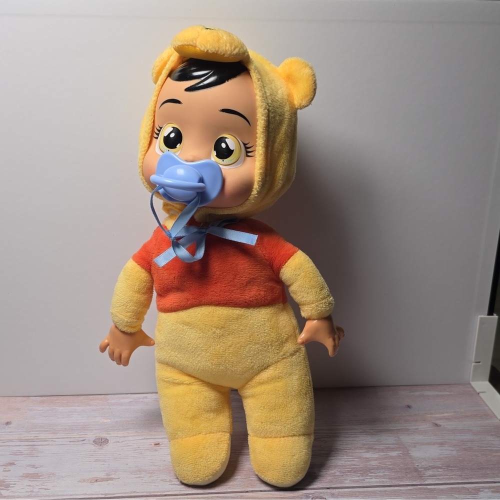 Disney Winnie the Pooh Baby Doll Plush w/ Pacifier Small Vintage 2000 MPN 95976
